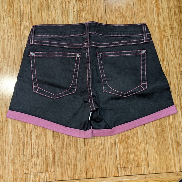 Rock 47 by Wrangler Brown Ultra Low Rise Twill Shorts Women's Size 28 VGUC - Picture 7 of 8